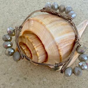 Bourbon and Bowties large size bracelet, silvet